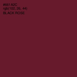 #661A2C - Black Rose Color Image